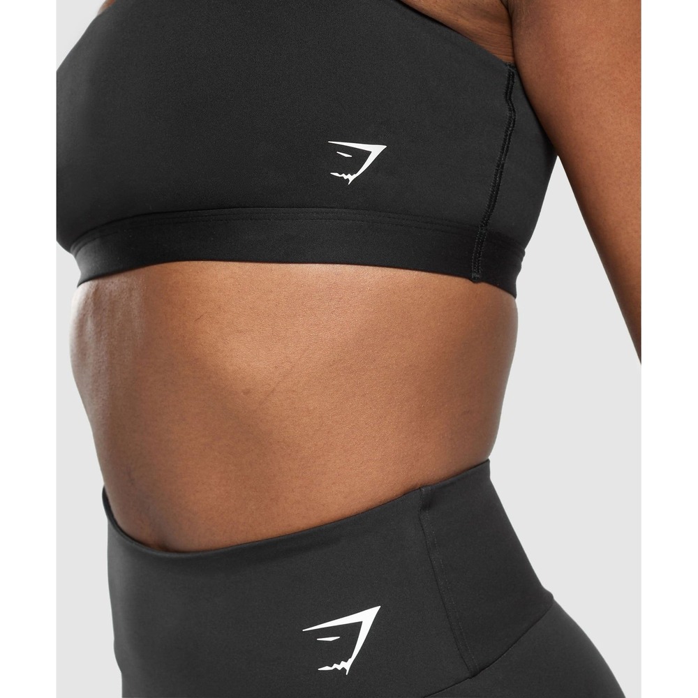 Gymshark Womens 2pc Training Crop Legging Set High Rise Capri Sport‎ Bra B1A1U S - Picture 2 of 16